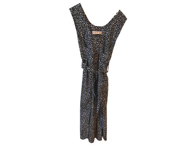 MARNI Vestidos T.Internacional S Algodón Negro
