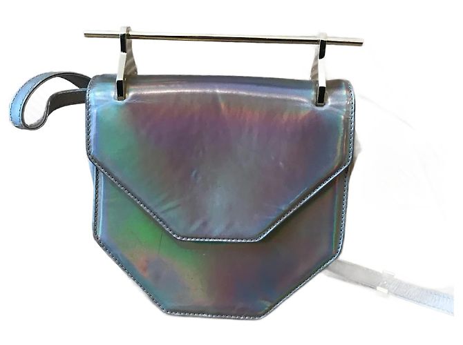 M2MALLETIER Clutch-Taschen T. Leder Silber