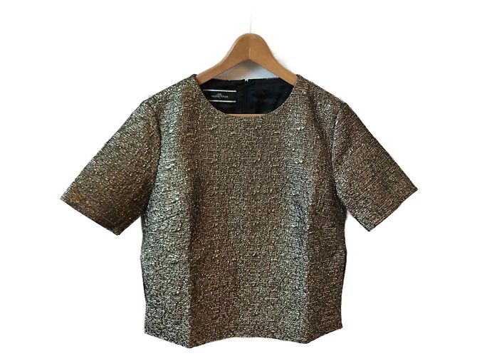 BY MALENE BIRGER Top T.FR 38 Sintetico D'oro