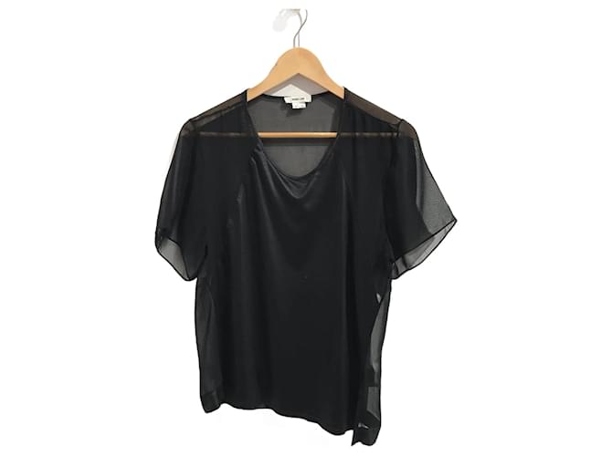 HELMUT LANG Oberteile T.International M Synthetic Schwarz Synthetisch  ref.825692