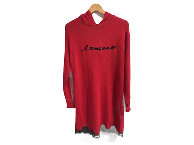 ERMANNO SCERVINO  Knitwear T.fr 42 cotton Red  ref.825702