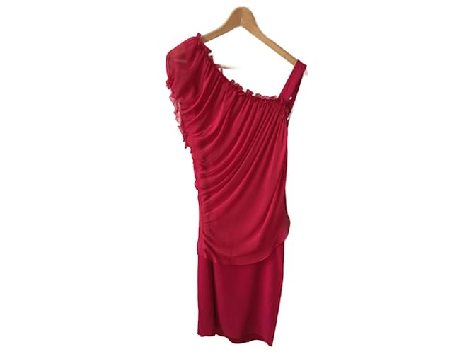 ALBERTA FERRETTI  Dresses T.fr 36 silk Red  ref.825730