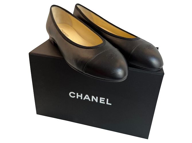 Cambon Chanel Ballerine Nero