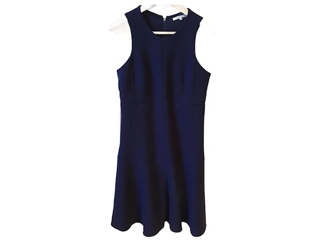 CARVEN  Dresses T.International M Wool Blue  ref.825757