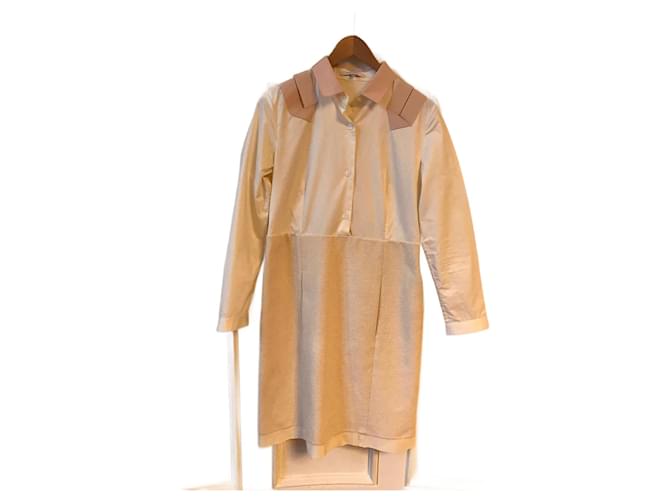 CARVEN Robes T.fr 38 cotton Coton Blanc  ref.825763