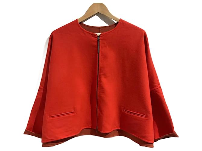 FABIANA FILIPPI  Jackets T.FR Taille Unique Wool Orange  ref.825839