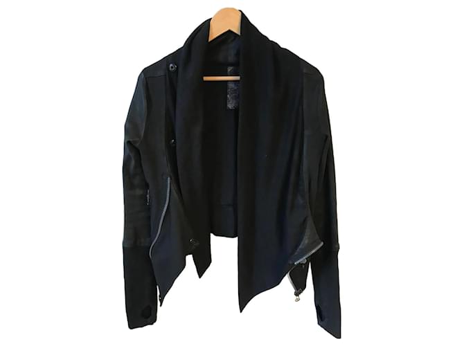 HUDSON  Jackets T.International S Leather Black  ref.825854