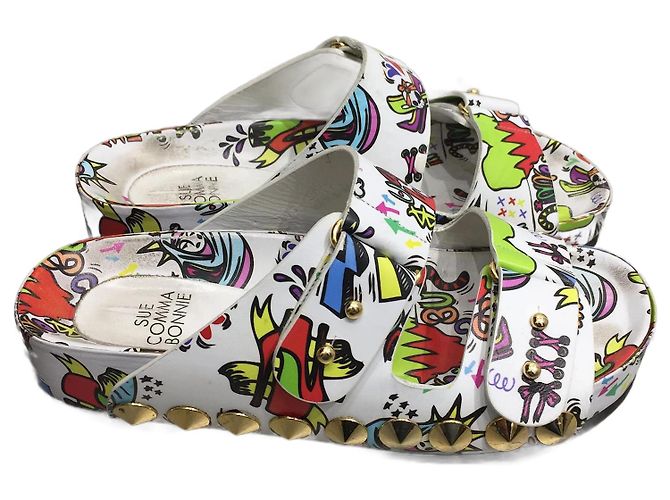 SUECOMMA BONNIE Sandali T.EU 36 Pelle Multicolore