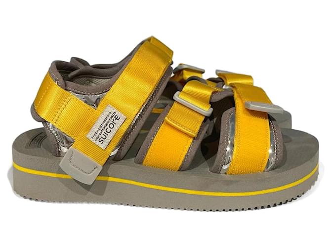 Autre Marque SUICOKE  Sandals T.eu 37 cloth Yellow  ref.825872