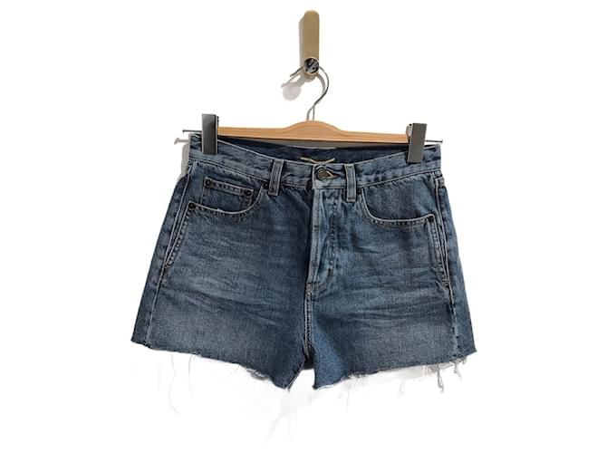 SAINT LAURENT  Shorts T.International S Denim - Jeans Blue  ref.825896