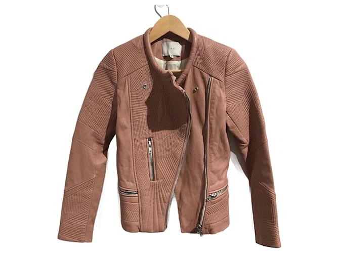 IRO  Jackets T.fr 36 Leather Pink  ref.825930