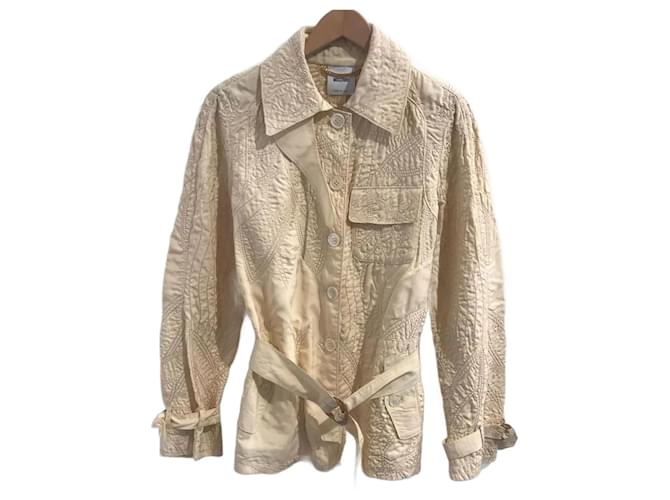 MOSCHINO  Jackets T.fr 40 SYNTHETIC Beige  ref.825946