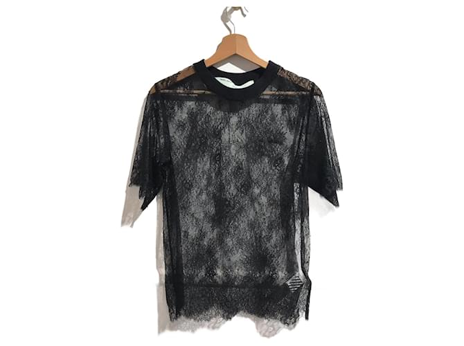Off White OFF-WHITE  Tops T.International XS Synthetic Black  ref.825961