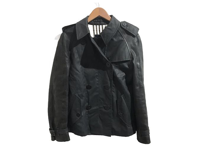 Abrigos BURBERRY T.FR 36 Algodón Negro
