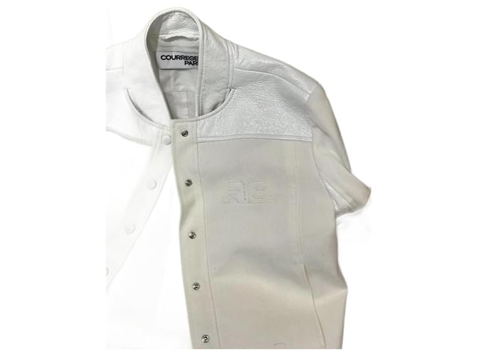 Vestes COURREGES T.International S Coton Blanc  ref.826004