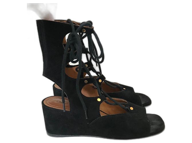 Chloé Sandali CHLOE T.EU 36.5 Camoscio Nero