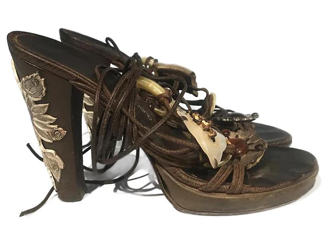 Sandali EMANUEL UNGARO T.EU 37 Pelle Marrone