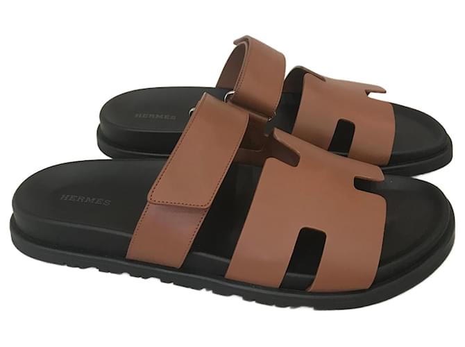 Hermès HERMES  Sandals T.eu 44 Leather  ref.826076