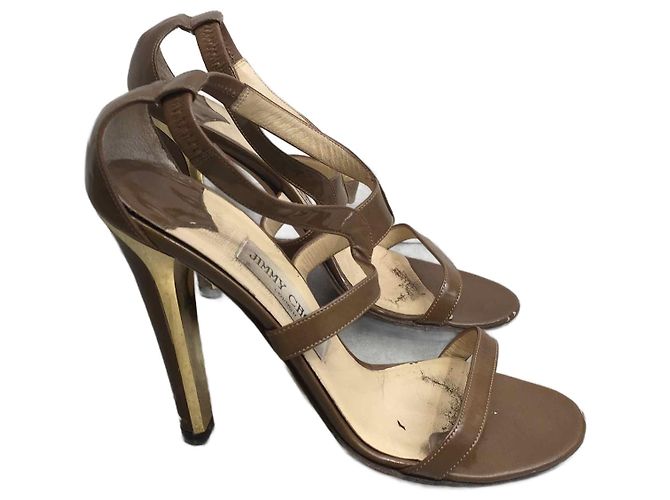 Sandali JIMMY CHOO T.EU 38 Pelle Cachi