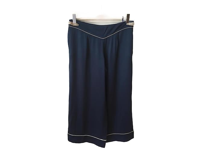 LOUIS VUITTON  Trousers T.fr 40 Viscose Blue  ref.826193
