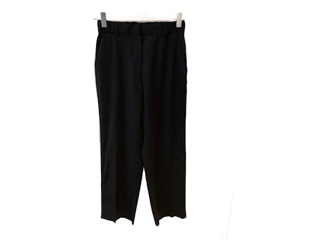 N°21 N °21  Pantalon T.fr 34 Wool Laine Noir  ref.826201