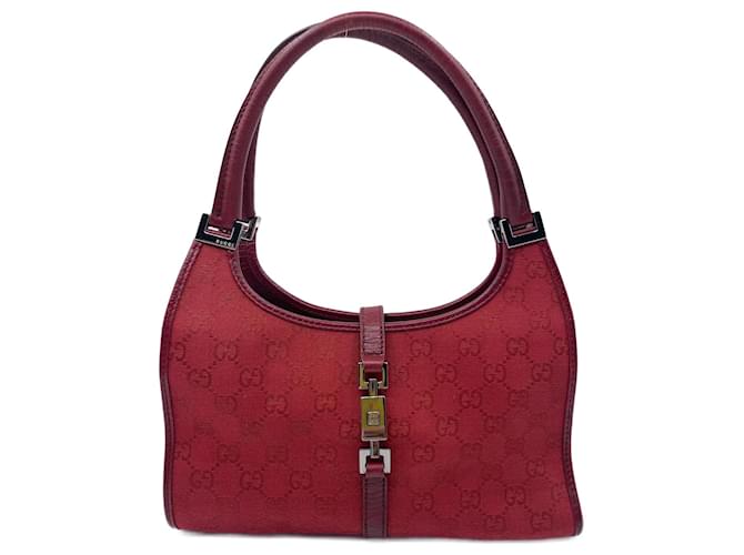 Red Canvas Gucci Bardot Bag Cloth  ref.826272