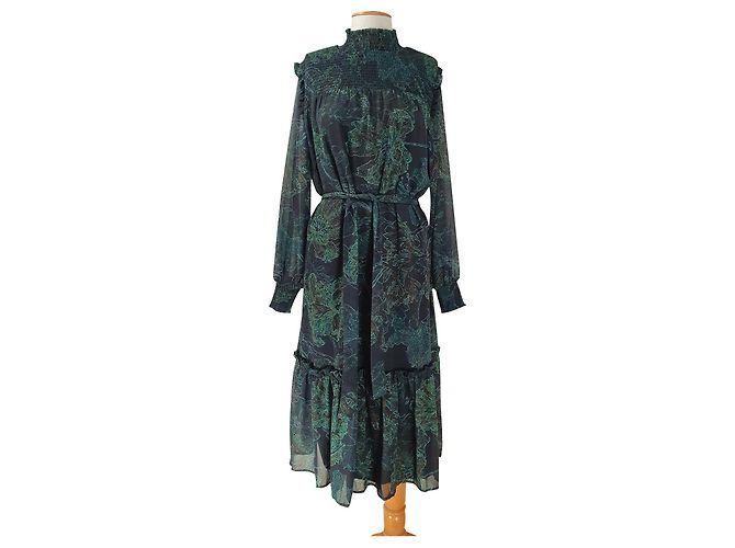 Bruuns Bazaar Jacobin Kleid Grün Mehrfarben