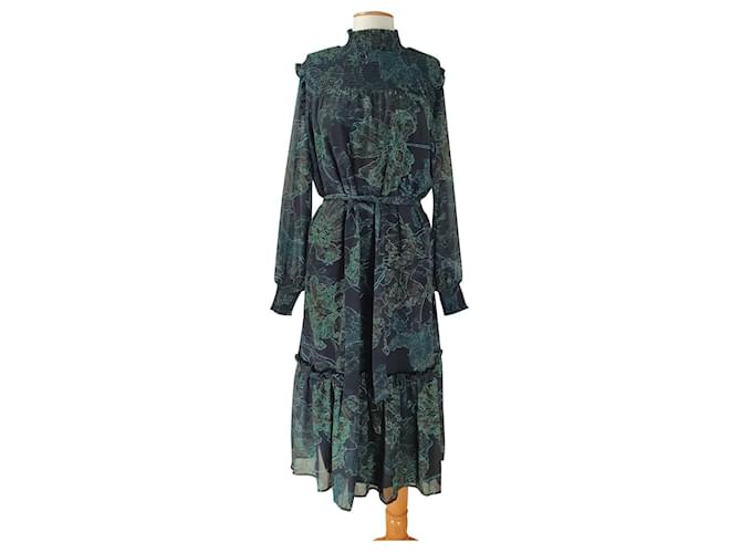 Bruuns Bazaar Robes Polyester Viscose Multicolore Vert  ref.826351