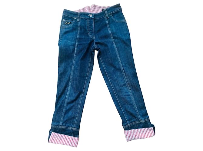 Montsouris Louis Vuitton Jeans Red Blue Cotton  ref.826358