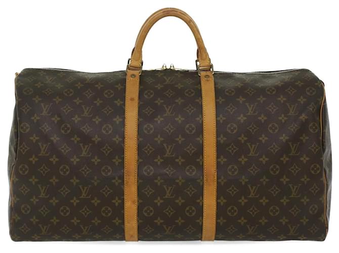 Louis Vuitton Keepall 60 Brown Cloth  ref.826414