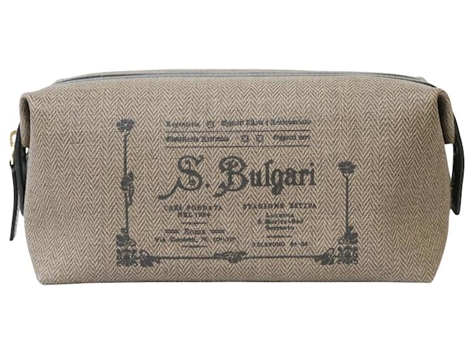 Bulgari Beige Leather  ref.826791