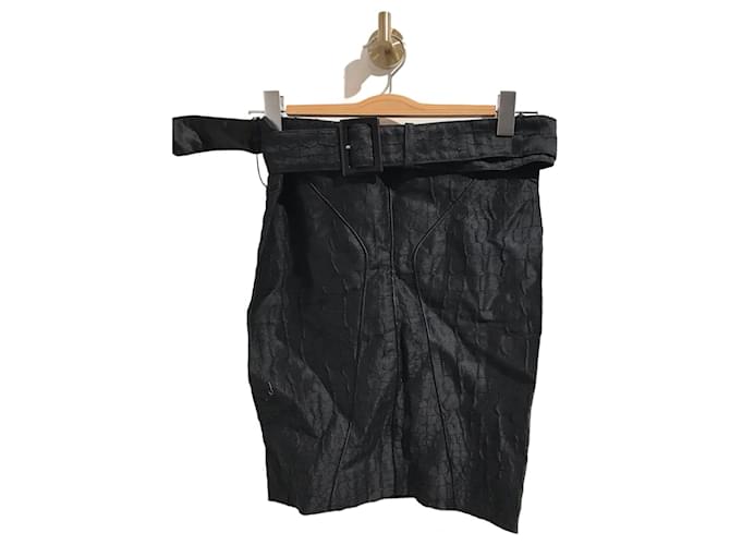 TOM FORD  Skirts T.IT 36 Linen Black  ref.827090