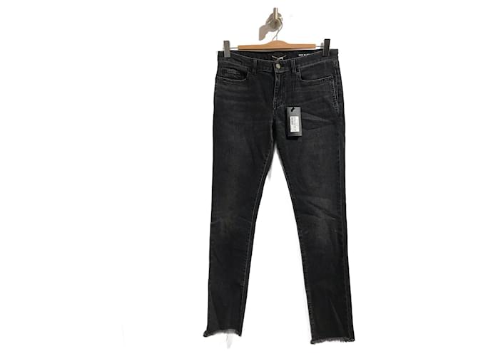 SAINT LAURENT  Jeans T.US 29 cotton Black  ref.827104