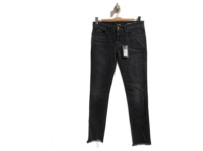 Jeans SAINT LAURENT T.US 29 Cotone Nero