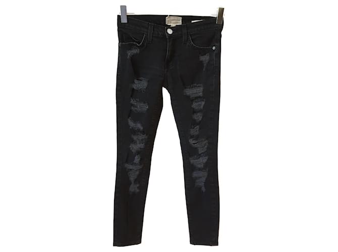 CURRENT ELLIOTT  Jeans T.fr 36 cotton Black  ref.827118