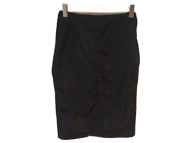 YVES SAINT LAURENT  Skirts T.fr 36 silk Black  ref.827132