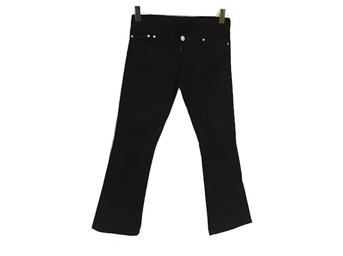 VICTORIA BECKHAM  Jeans T.fr 36 cotton Black  ref.827137