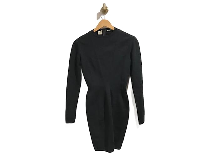 Alaïa ALAIA  Dresses T.International M Wool Black  ref.827215