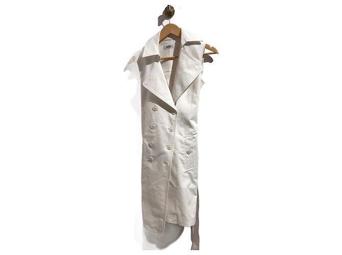 Vestido MOSCHINO T.FR 34 Algodón Blanco