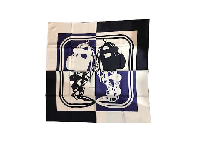 Hermès HERMES  Scarves T.  silk White  ref.827247