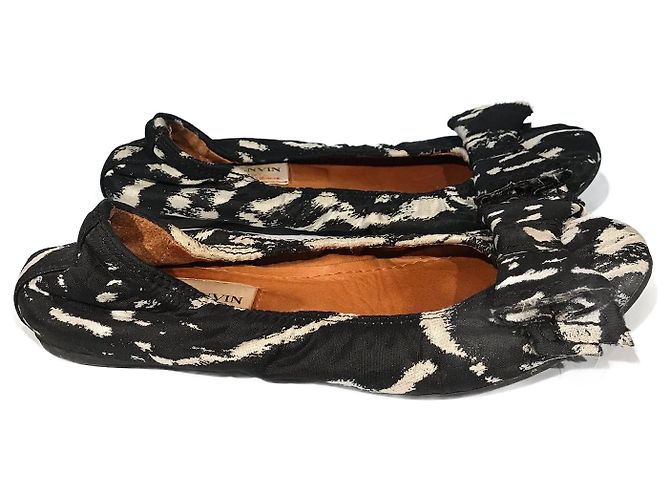 LANVIN Ballet flats T.EU 36 Cloth Black