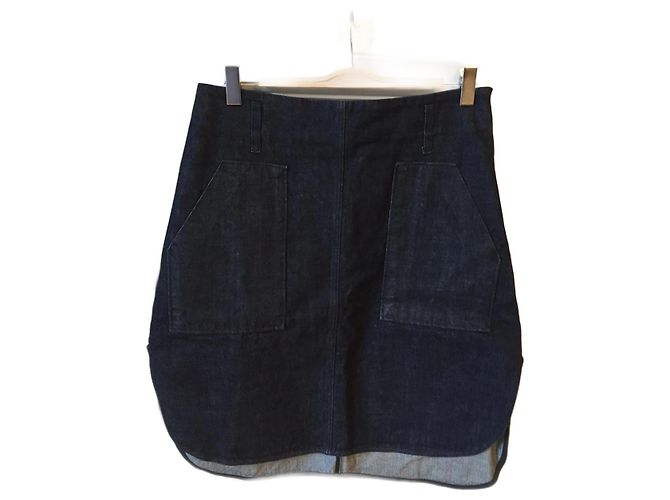 STUDIO NICHOLSON  Skirts T.fr 40 Denim - Jeans Navy blue