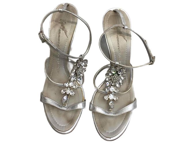 Sandali GIUSEPPE ZANOTTI T.EU 37 Pelle Argento