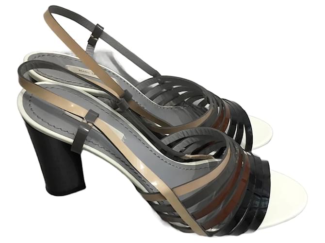 MARC JACOBS  Sandals T.eu 40 Patent leather Black  ref.827345