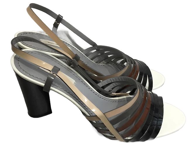 MARC JACOBS Sandalen T.EU 40 Lackleder Schwarz