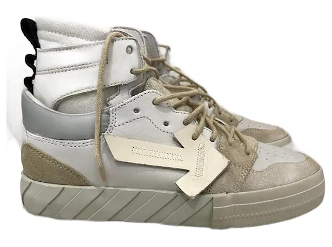 Off White OFF-WHITE  Trainers T.eu 38 Leather Beige  ref.827390