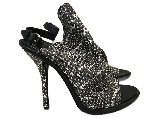 Sandali BALENCIAGA T.EU 37 Pelli esotiche Nero