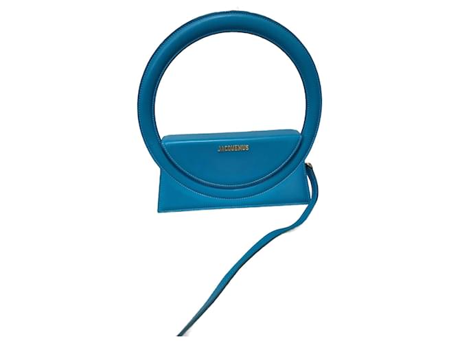 JACQUEMUS  Handbags T.  Leather Blue  ref.827488