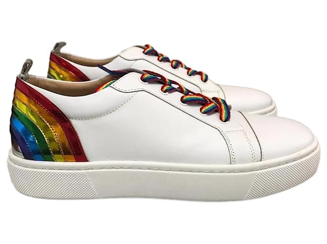 CHRISTIAN LOUBOUTIN  Trainers T.eu 39 Leather White  ref.827540