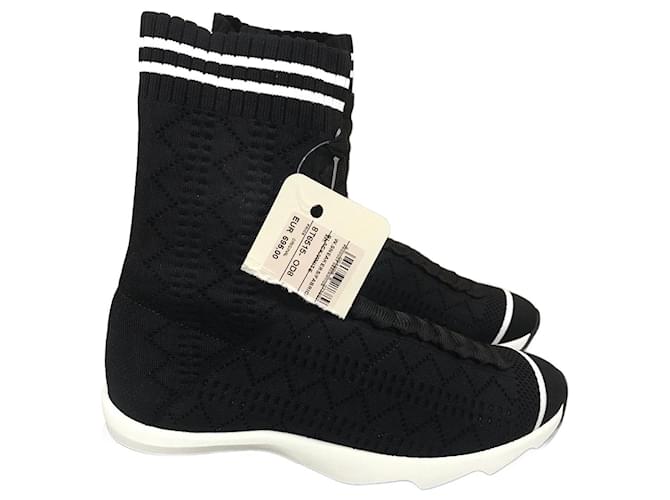 Fendi Sock trainers for Unisex - Black in UAE | Level Shoes